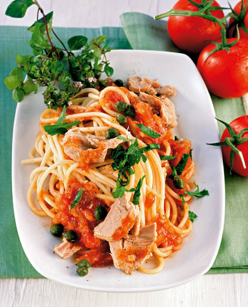 Spaghete cu ton și rețetă rapidă de spaghete