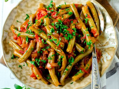 Fasole verde la tigaie